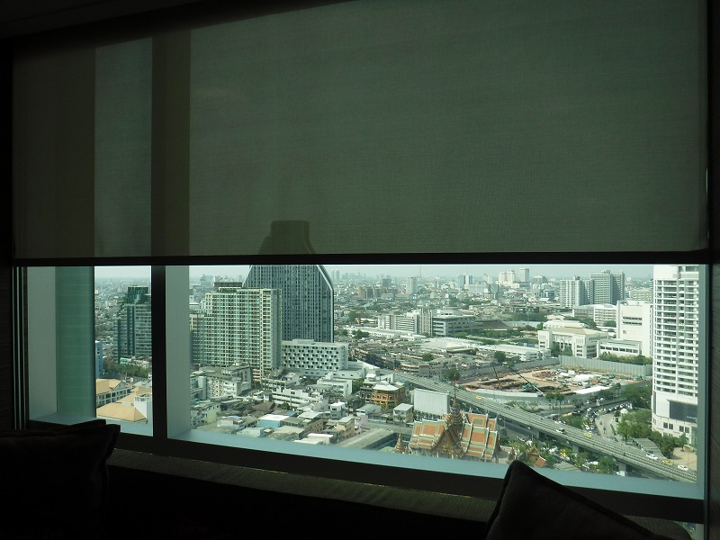 バンコクシーロム地区にあるホテル_ル・メリディアンバンコク_客室窓からの眺め