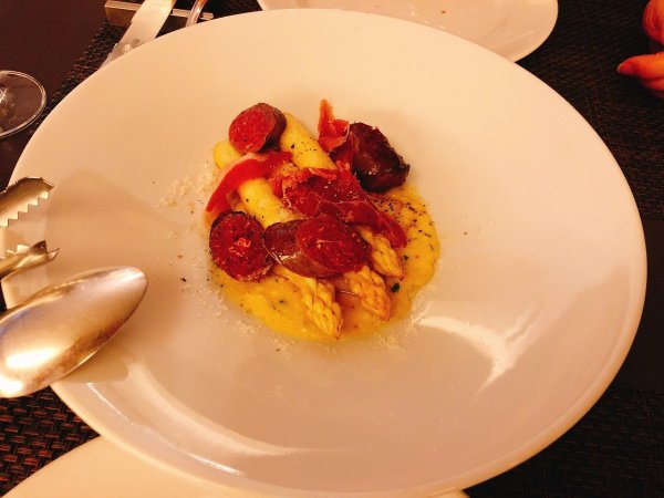 札幌イタリアンリッチRICCI cucinaITALIANA1回め実食_二皿目 北海道産白いアスパラガスのソテー