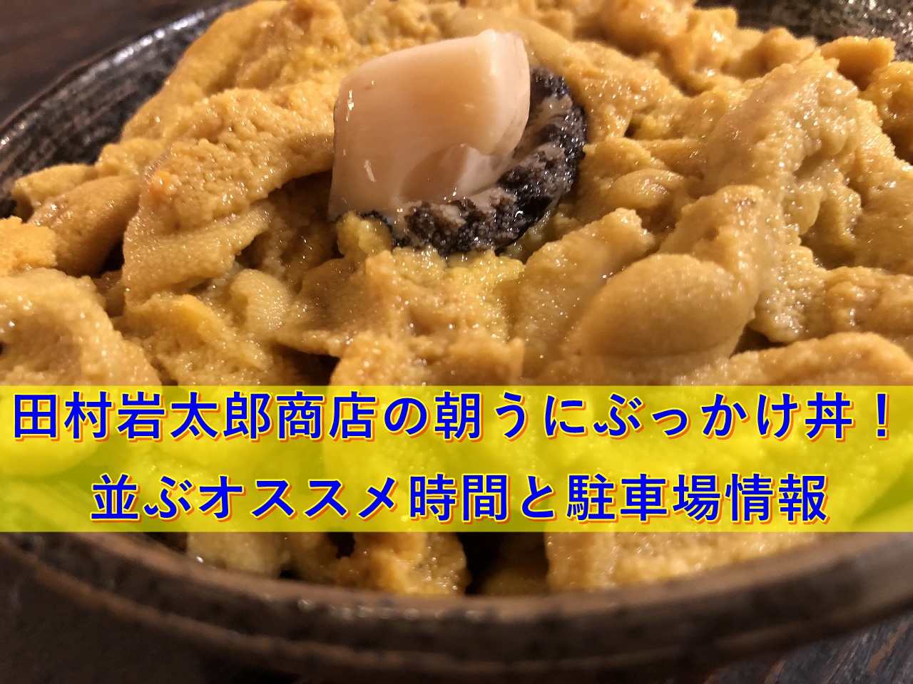 朝うにぶっかけ丼