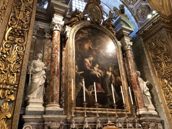マルタ騎士団の聖ヨハネ大聖堂_内部_イタリア騎士団の礼拝堂