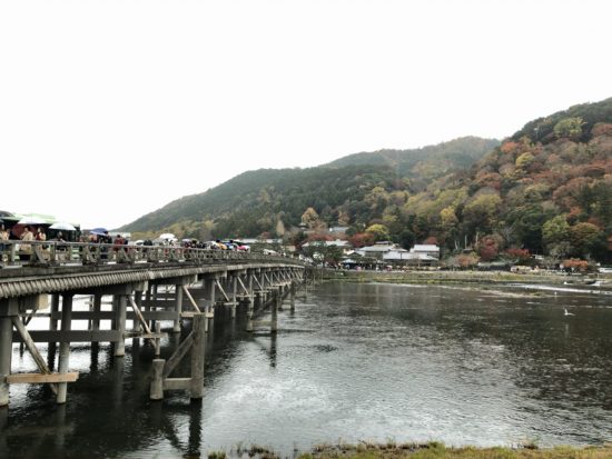 11月の京都嵐山_渡月橋近景